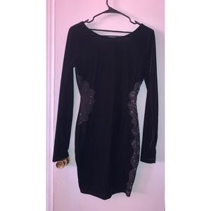 New With Tags Little Black Velvet Dress